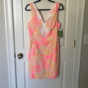 Lilly Pulitzer Pink and Yellow Floral Dress